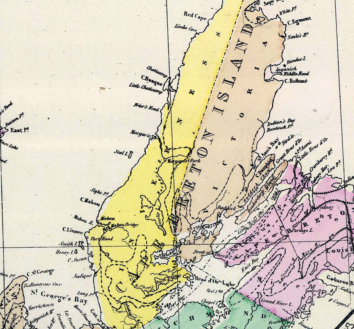 1878 Map of the Maritime Provinces Canada