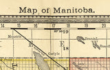 1881 Map of Manitoba Canada