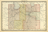 1881 Map of Manitoba Canada