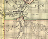 1881 Map of Manitoba Canada