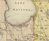 1881 Map of Manitoba Canada