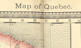 1881 Map of Quebec Canada