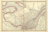 1881 Map of Quebec Canada