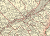 1881 Map of Quebec Canada