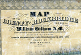 1860 Map of Rockbridge County Virginia