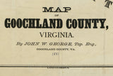 1881 Map of Goochland County Virginia