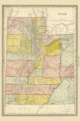 1881 Map of Utah