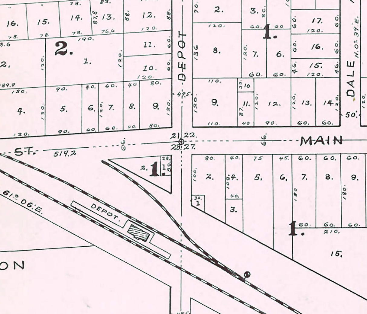1904 Map of Dale Outagamie County Wisconsin