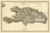 1796 Map of The Island of St Domingo Haiti and Dominican Republic