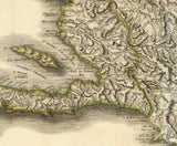 1796 Map of The Island of St Domingo Haiti and Dominican Republic
