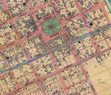 1858 Map of Newark Licking County Ohio