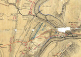 1862 Map of Harpers Ferry and Sharpsburg Battlefields