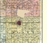 1901 Farm Line Map of Sanborn County South Dakota