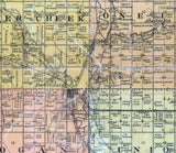1901 Farm Line Map of Sanborn County South Dakota