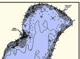 1936 Map of Manistique Lake Mackinac and Luce County Michigan