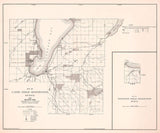 1912 Map of L'anse Indian Reservation Michigan