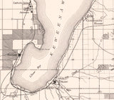 1912 Map of L'anse Indian Reservation Michigan