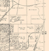 1911 Map of Muskogee Oklahoma