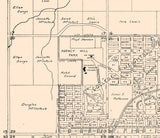 1911 Map of Muskogee Oklahoma