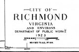 1923 Map of Richmond Virginia