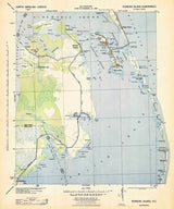 1943 Topo Map of Roanoke Island North Carolina