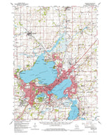 1959 Topo Map of Madison Wisconsin Quadrangle Lake Mendota Monona