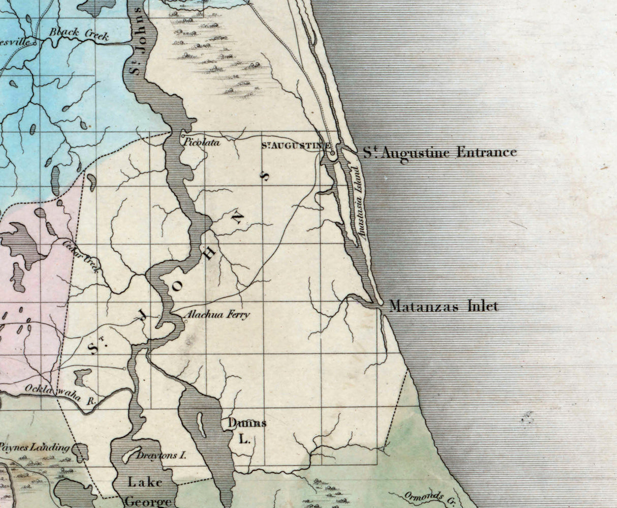 1839 Map of Florida