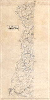 1865 Map of the West Virginia Panhandle North