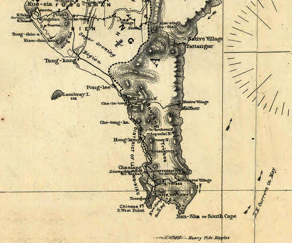 1870 Map of Taiwan