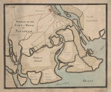 1815 Map of the City and River of Savannah Georgia