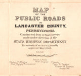 1905 Map of Lancaster County Pennsylvania