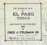 1914 Map of El Paso Texas