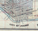 1914 Map of El Paso Texas