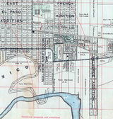 1914 Map of El Paso Texas