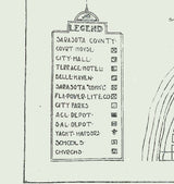 1927 Map of Sarasota Florida