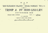 1916 Map of San Elizario Island Fabens Texas