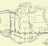 1916 Map of San Elizario Island Fabens Texas