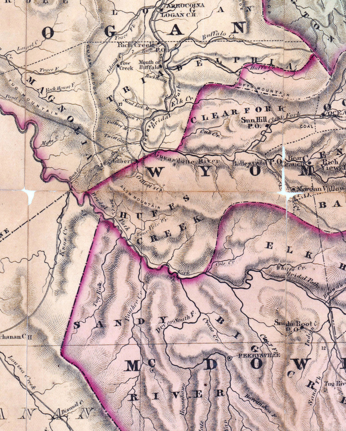 1875 Map of West Virginia