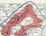 1914 Map of West Virginia Coal Fields