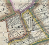 1823 Map of Luzerne County Pennsylvania