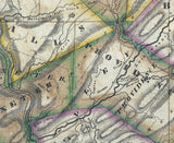 1823 Map of Luzerne County Pennsylvania