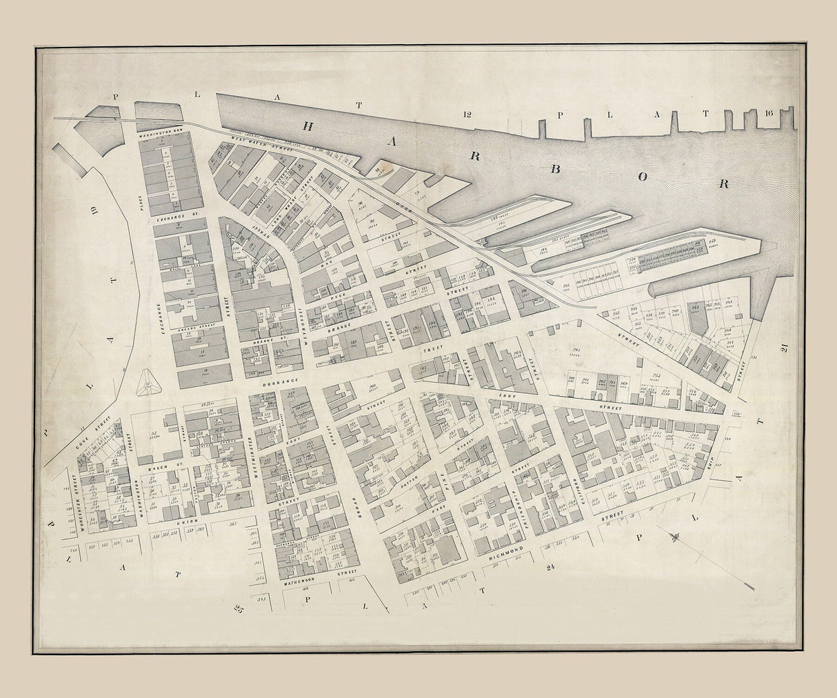 1847 Map of Providence Rhode Island