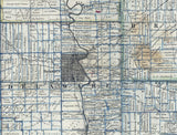 1849 Farm Line Map of Delaware County Ohio and Part of Marion and Morrow County