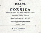 1900 Map of the Island of Corsica