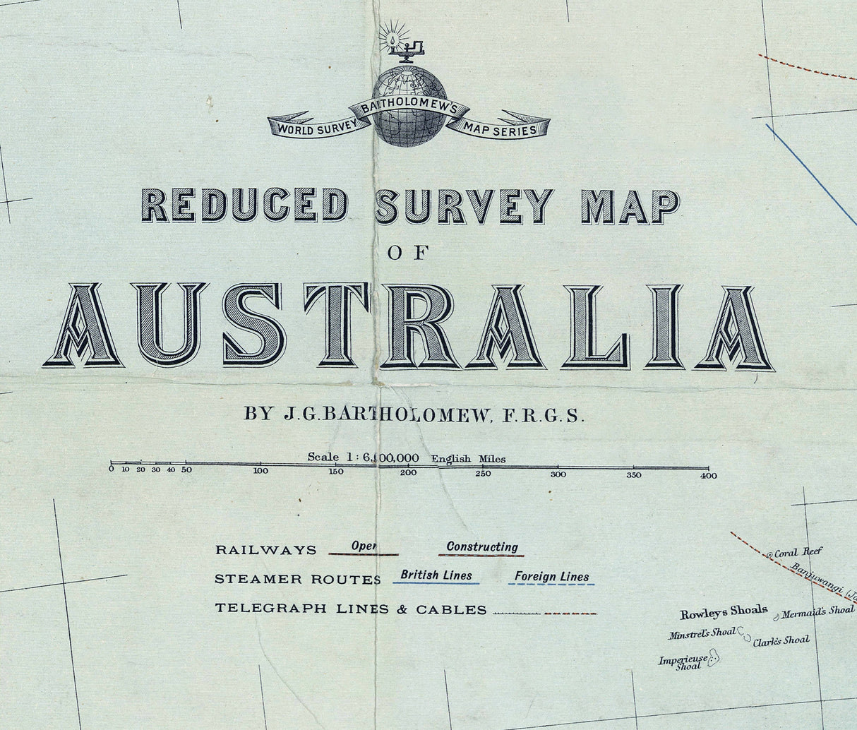 1910 Map of Australia