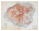 1912 Map of Kauai Hawaiian Islands