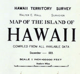 1928 Map of Hawaii