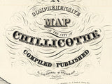 1843 Map of Chillicothe Ohio