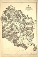 1867 Map of Fredericksburg Virginia