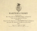 1867 Map of Harpers Ferry West Virginia